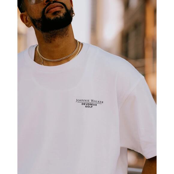 Johnnie Walker X Devereux Golf Still Going Strong White T-Shirt Size XXL - Picture 3 of 7